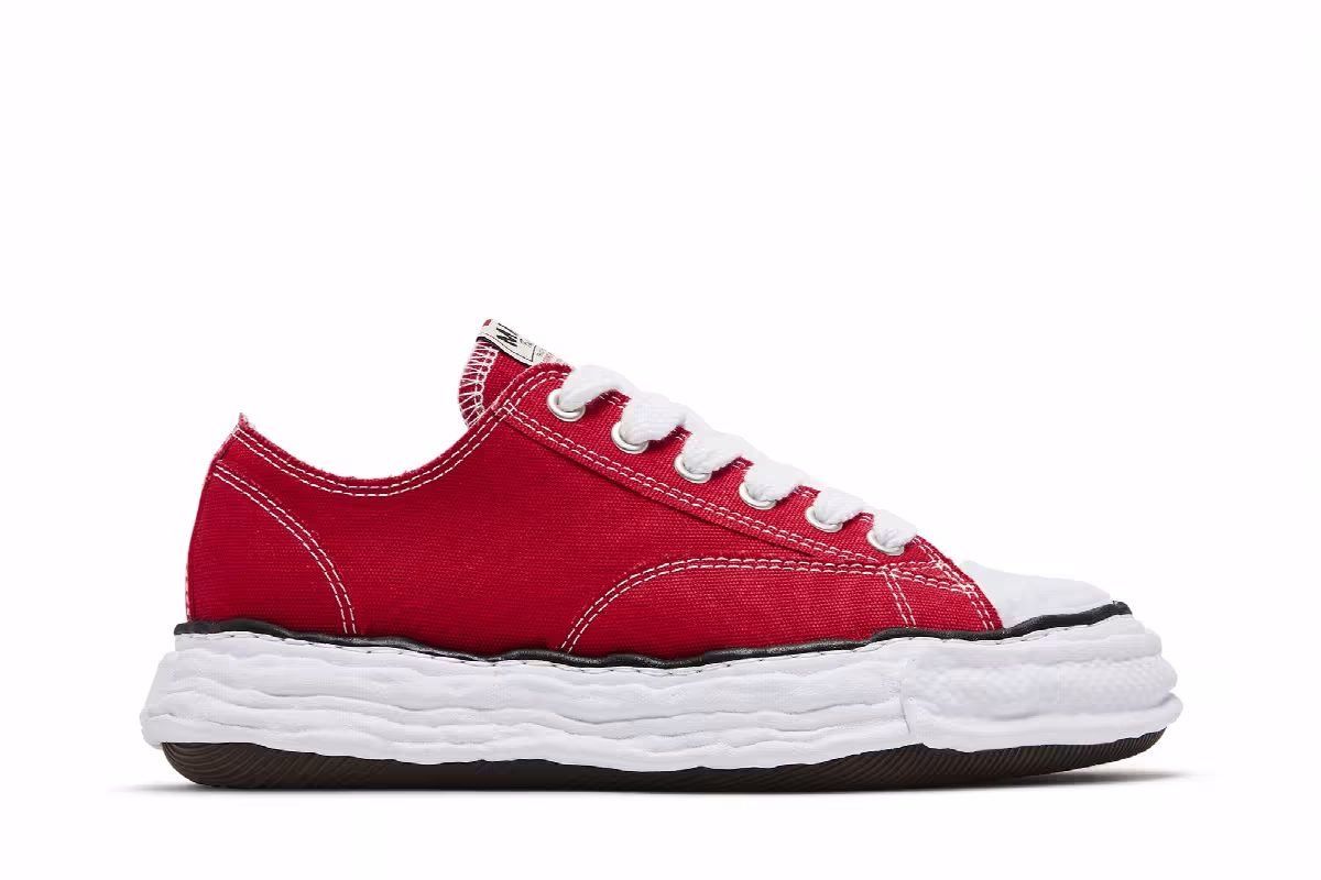 Maison Mihara Yasuhiro Peterson 23 OG Sole Canvas Low Red, view 2