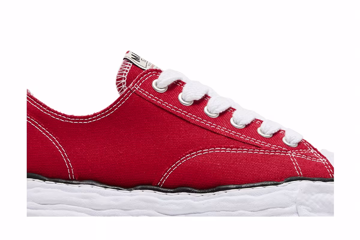 Maison Mihara Yasuhiro Peterson 23 OG Sole Canvas Low Red, view 3