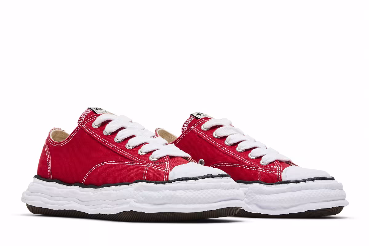 Maison Mihara Yasuhiro Peterson 23 OG Sole Canvas Low Red, view 9