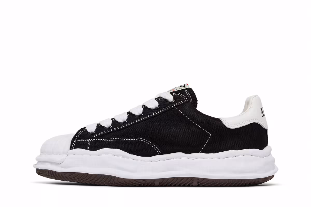 Maison Mihara Yasuhiro Blakey OG Sole Canvas Low Black White, view 4