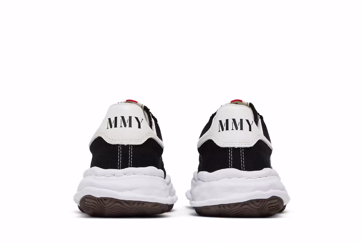 Maison Mihara Yasuhiro Blakey OG Sole Canvas Low Black White, view 7