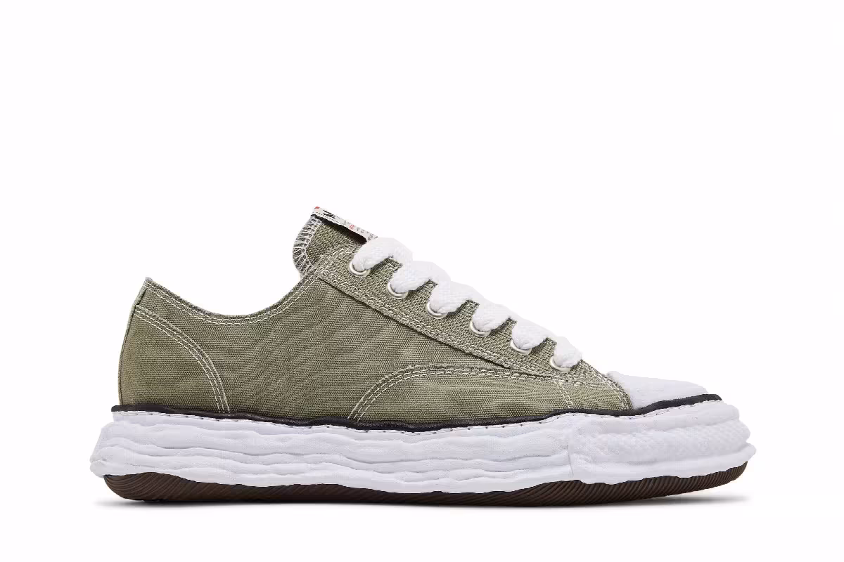 Maison Mihara Yasuhiro Peterson 23 OG Sole Canvas Low Green, view 2