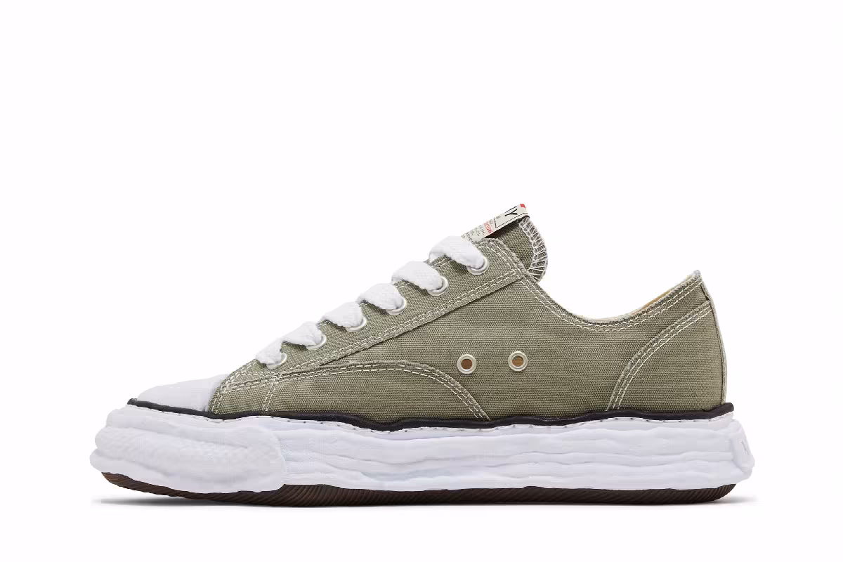 Maison Mihara Yasuhiro Peterson 23 OG Sole Canvas Low Green, view 4