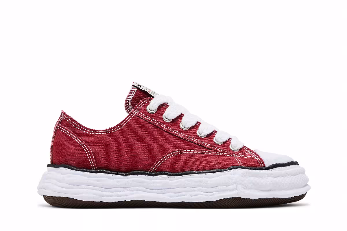 Maison Mihara Yasuhiro Peterson 23 OG Sole Canvas Low Bordeaux, view 2