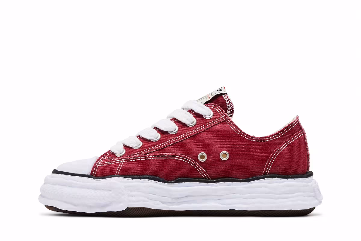 Maison Mihara Yasuhiro Peterson 23 OG Sole Canvas Low Bordeaux, view 4