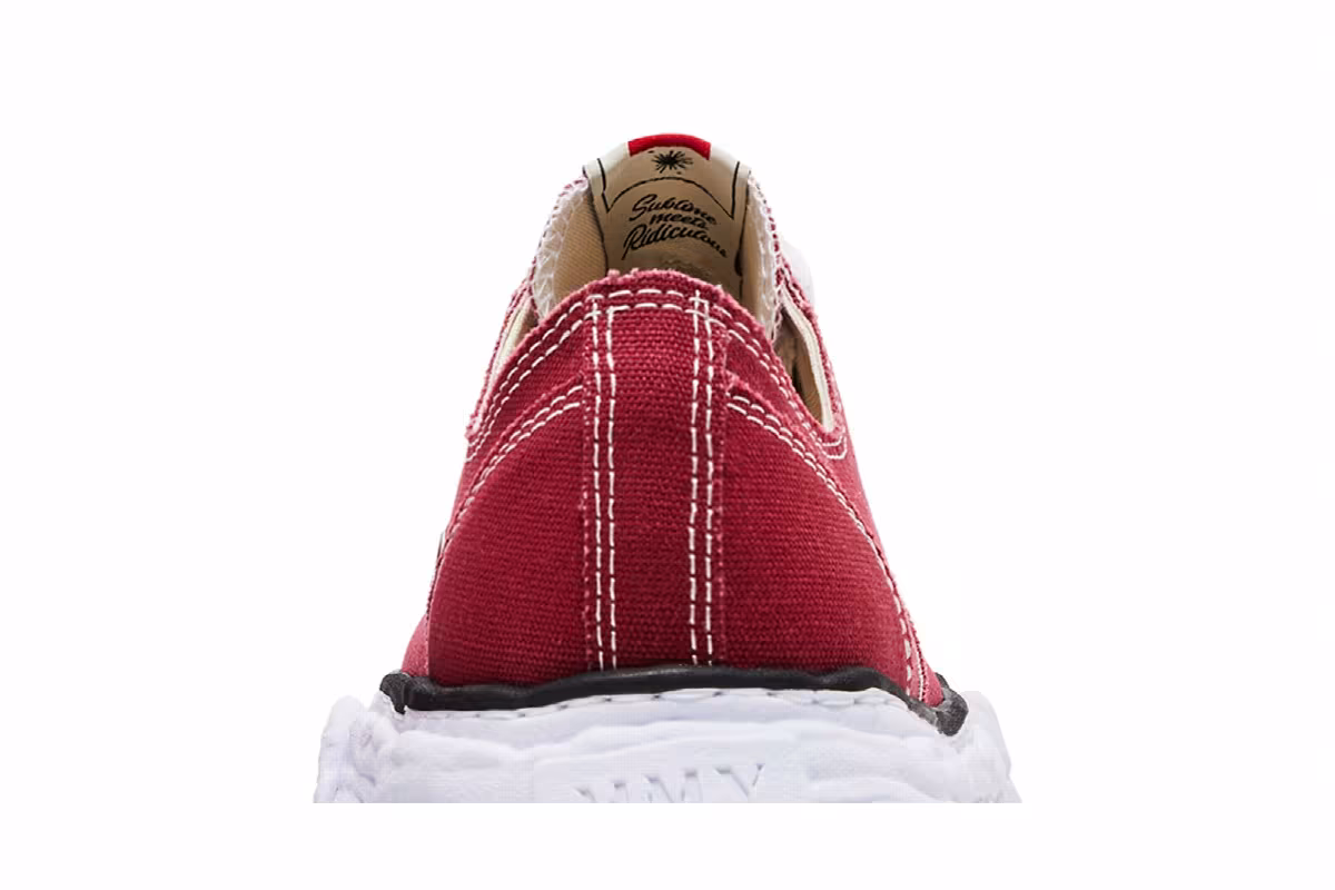 Maison Mihara Yasuhiro Peterson 23 OG Sole Canvas Low Bordeaux, view 8
