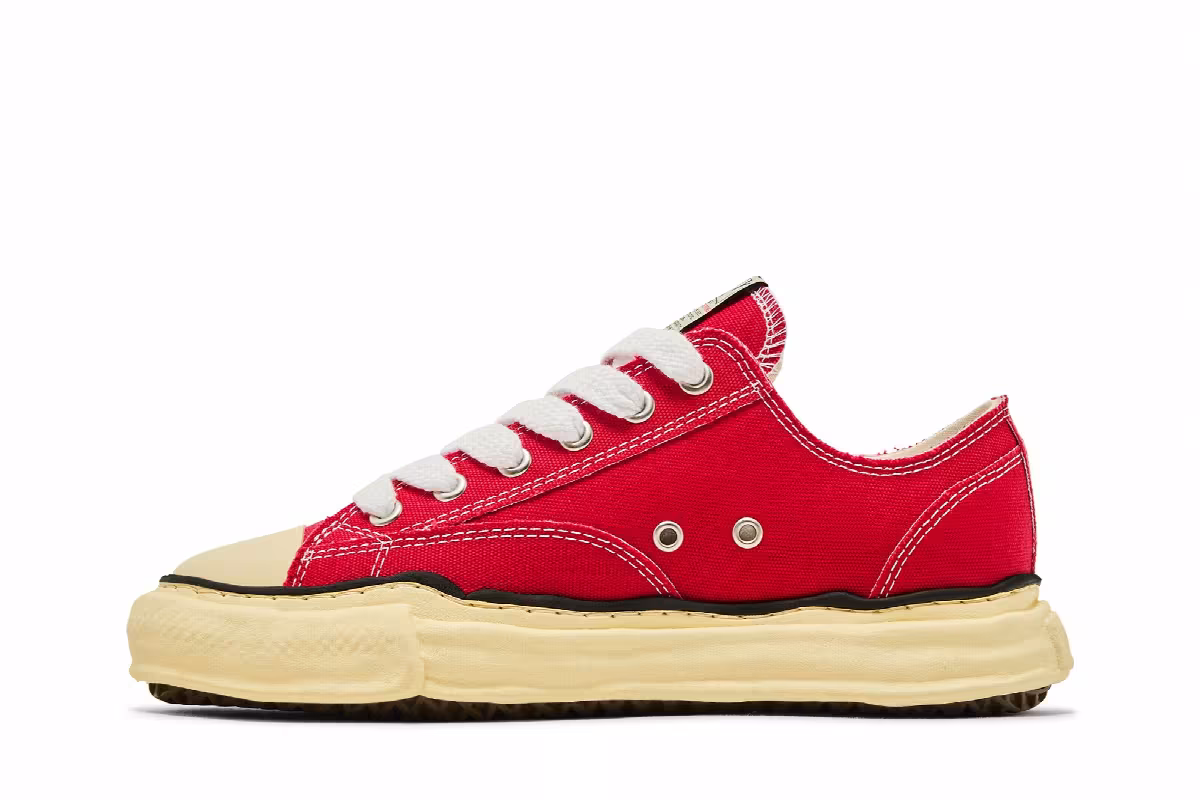 Maison Mihara Yasuhiro Peterson OG Sole Canvas Low Red, view 4