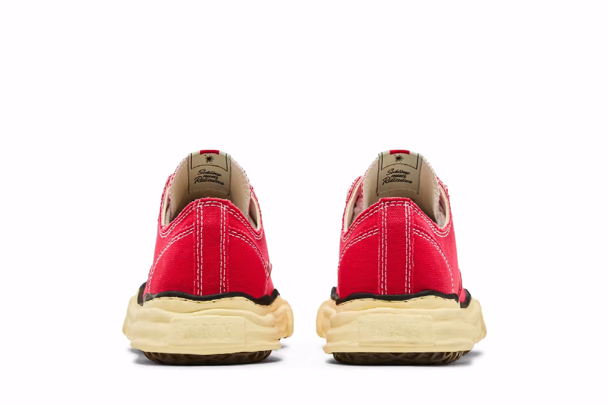 Maison Mihara Yasuhiro Peterson OG Sole Canvas Low Red, view 7
