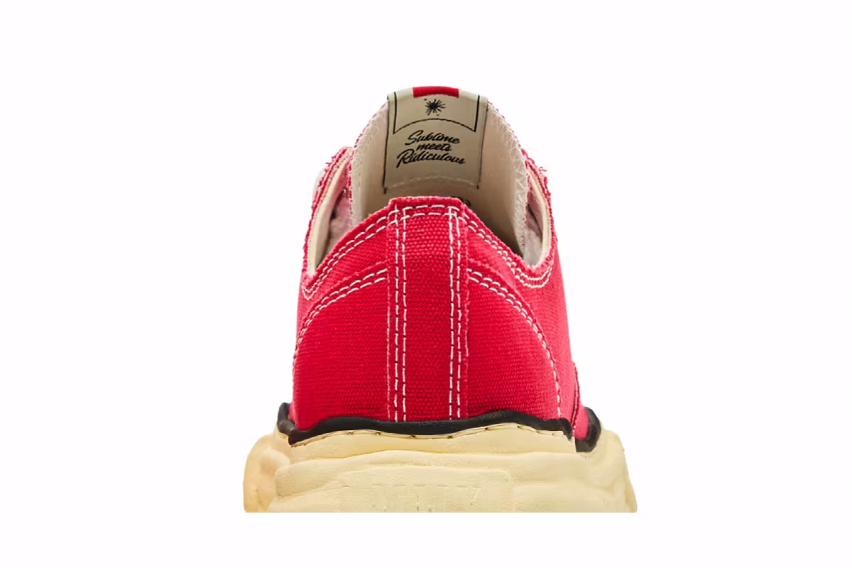 Maison Mihara Yasuhiro Peterson OG Sole Canvas Low Red, view 8