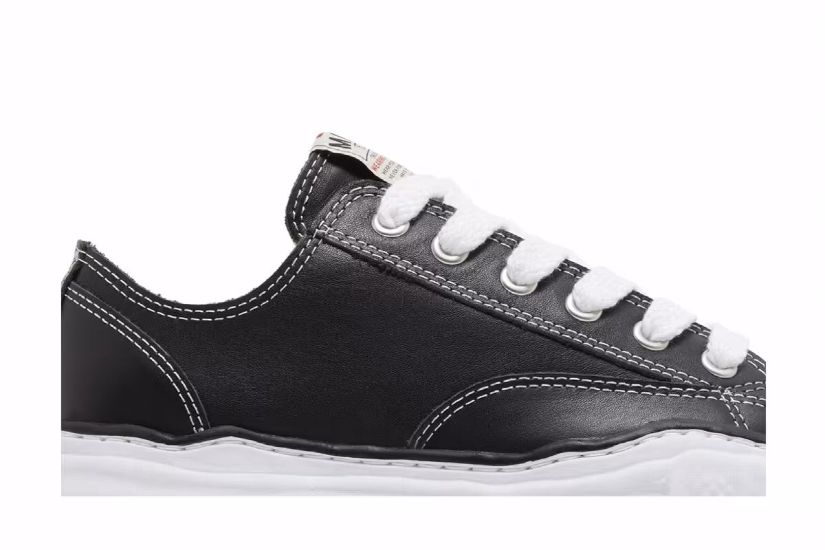 Maison Mihara Yasuhiro Peterson OG Sole Leather Low Black, view 3