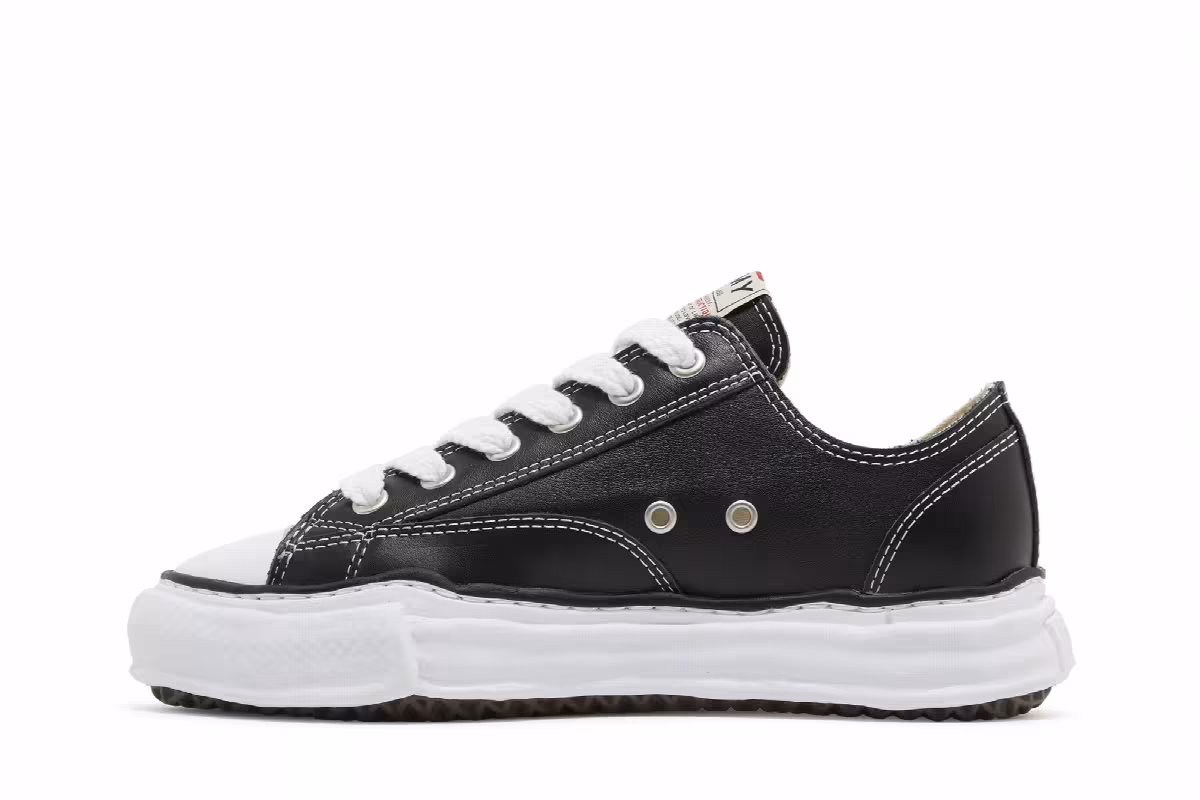 Maison Mihara Yasuhiro Peterson OG Sole Leather Low Black, view 4
