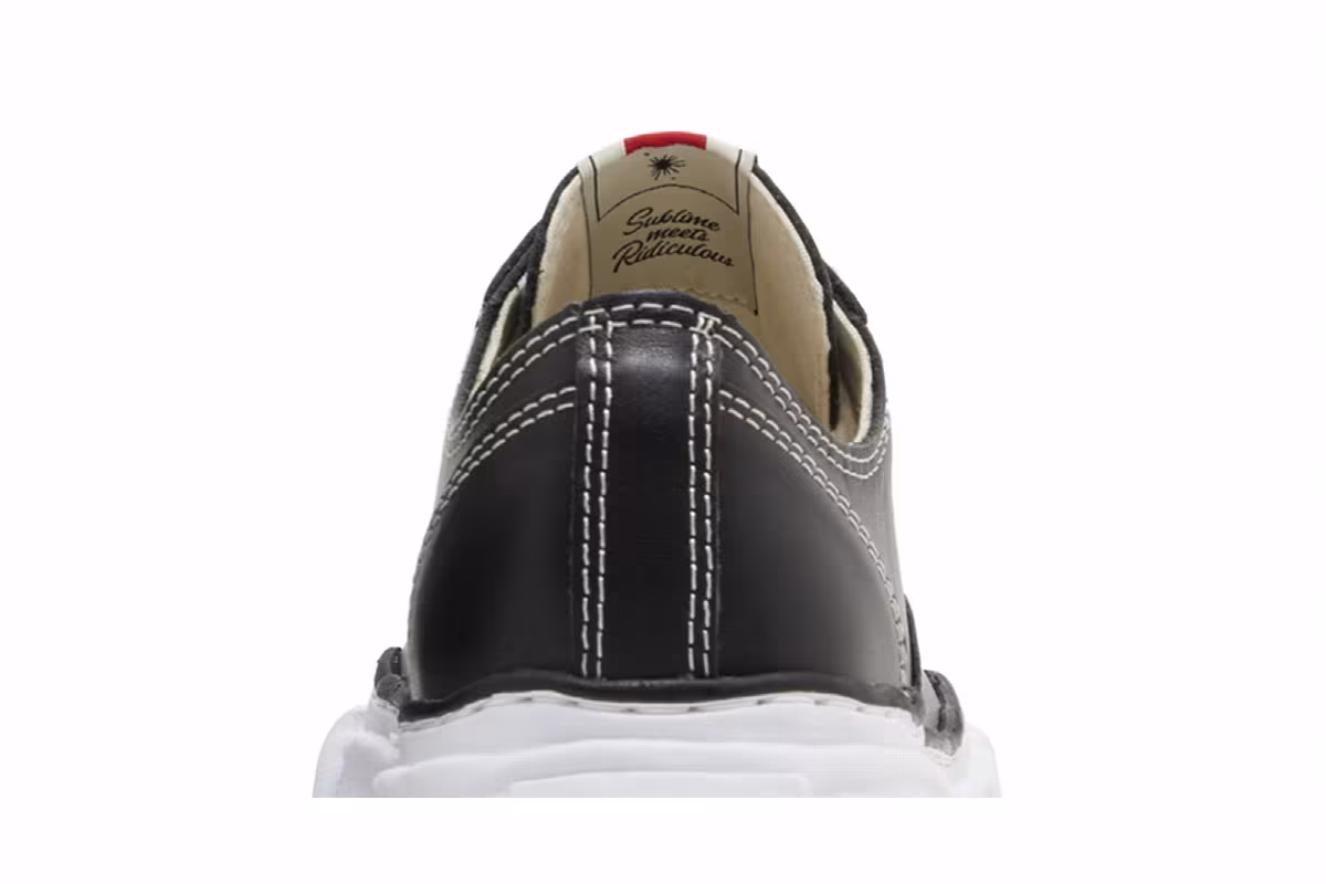Maison Mihara Yasuhiro Peterson OG Sole Leather Low Black, view 8
