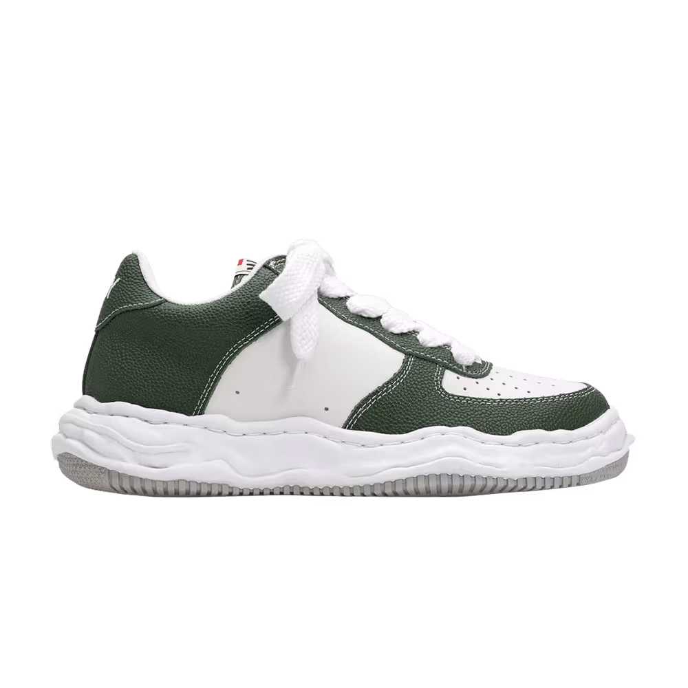 Maison Mihara Yasuhiro Wayne OG Sole Embossed Leather Low Green