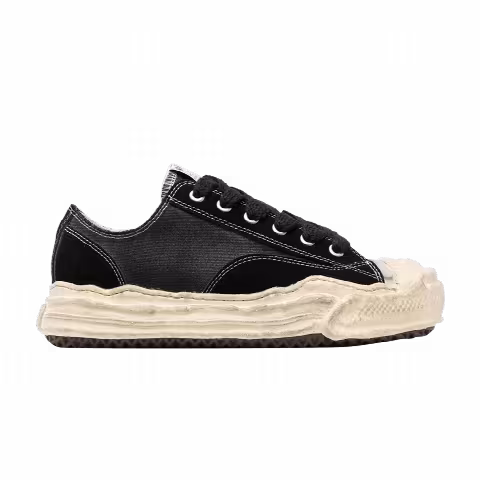 Maison Mihara Yasuhiro Hank Distressed Canvas Low 'Black'