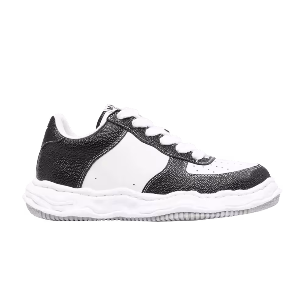 Maison Mihara Yasuhiro Wayne OG Sole Embossed Leather Low Black White