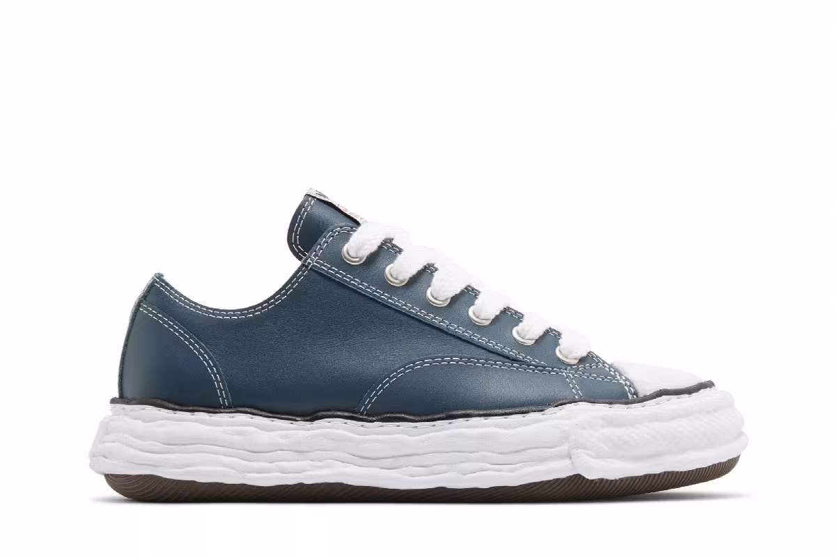 Maison Mihara Yasuhiro Peterson OG Sole Leather Low Blue, view 2