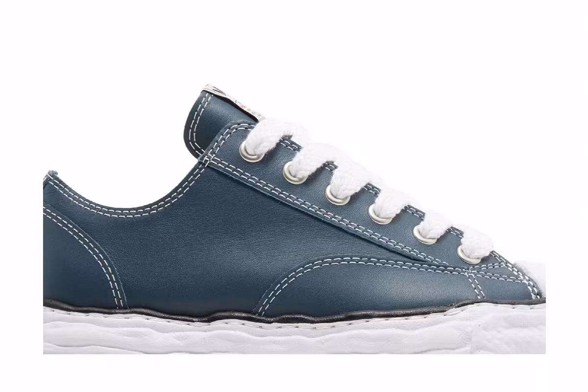 Maison Mihara Yasuhiro Peterson OG Sole Leather Low Blue, view 3