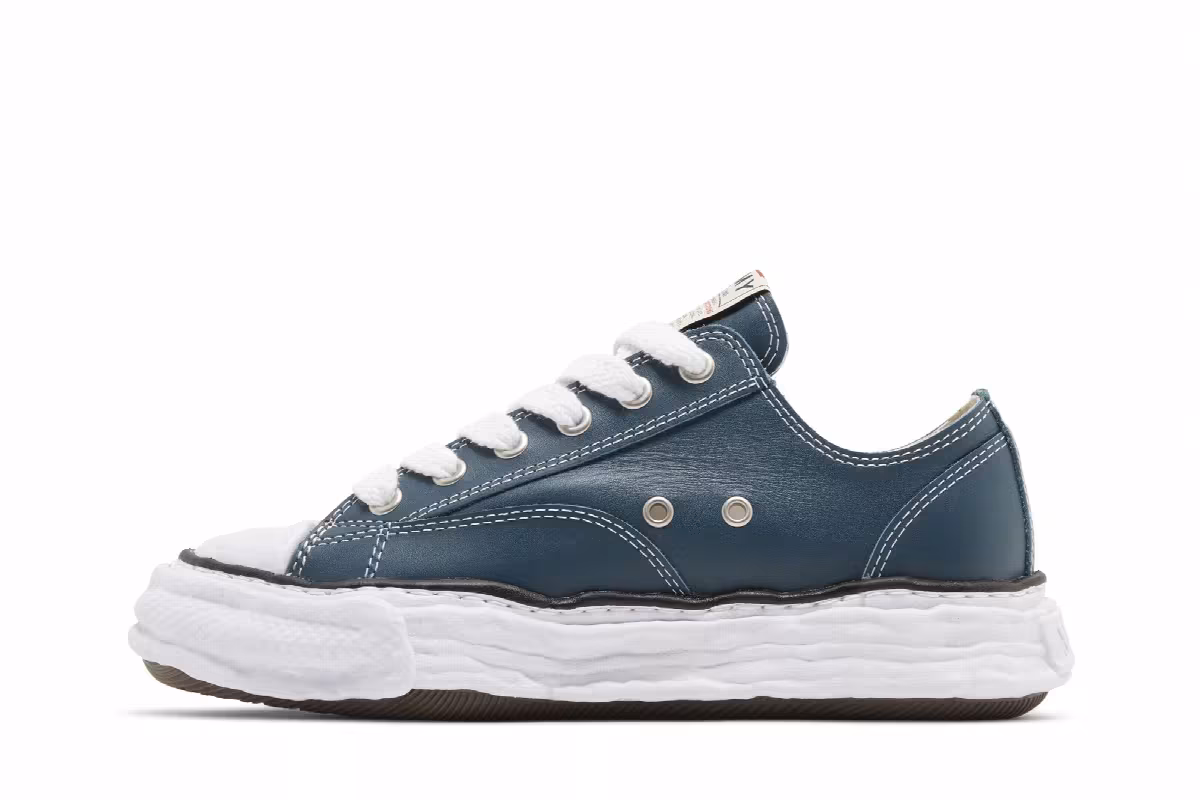 Maison Mihara Yasuhiro Peterson OG Sole Leather Low Blue, view 4