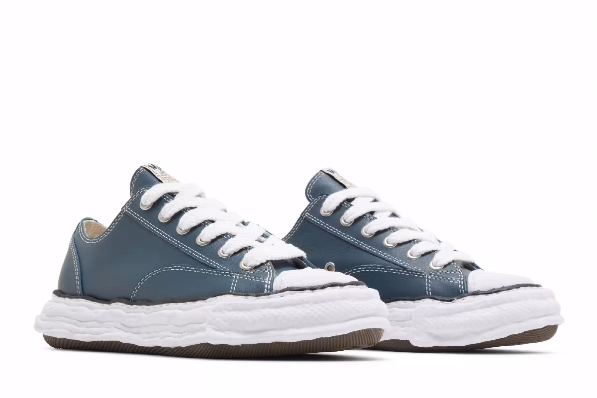 Maison Mihara Yasuhiro Peterson OG Sole Leather Low Blue, view 9