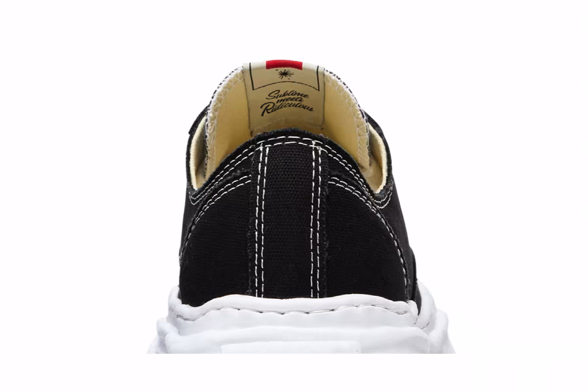 Maison Mihara Yasuhiro Hank OG Sole Canvas Low Black, view 8