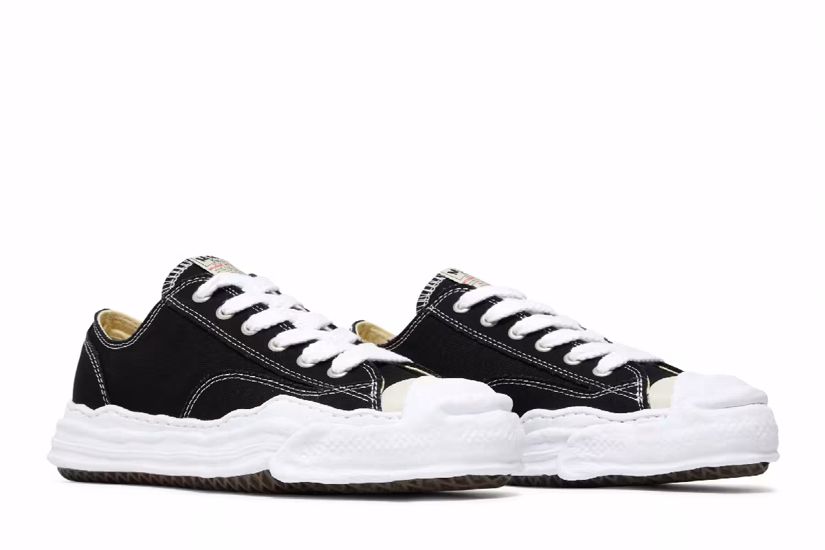 Maison Mihara Yasuhiro Hank OG Sole Canvas Low Black, view 9