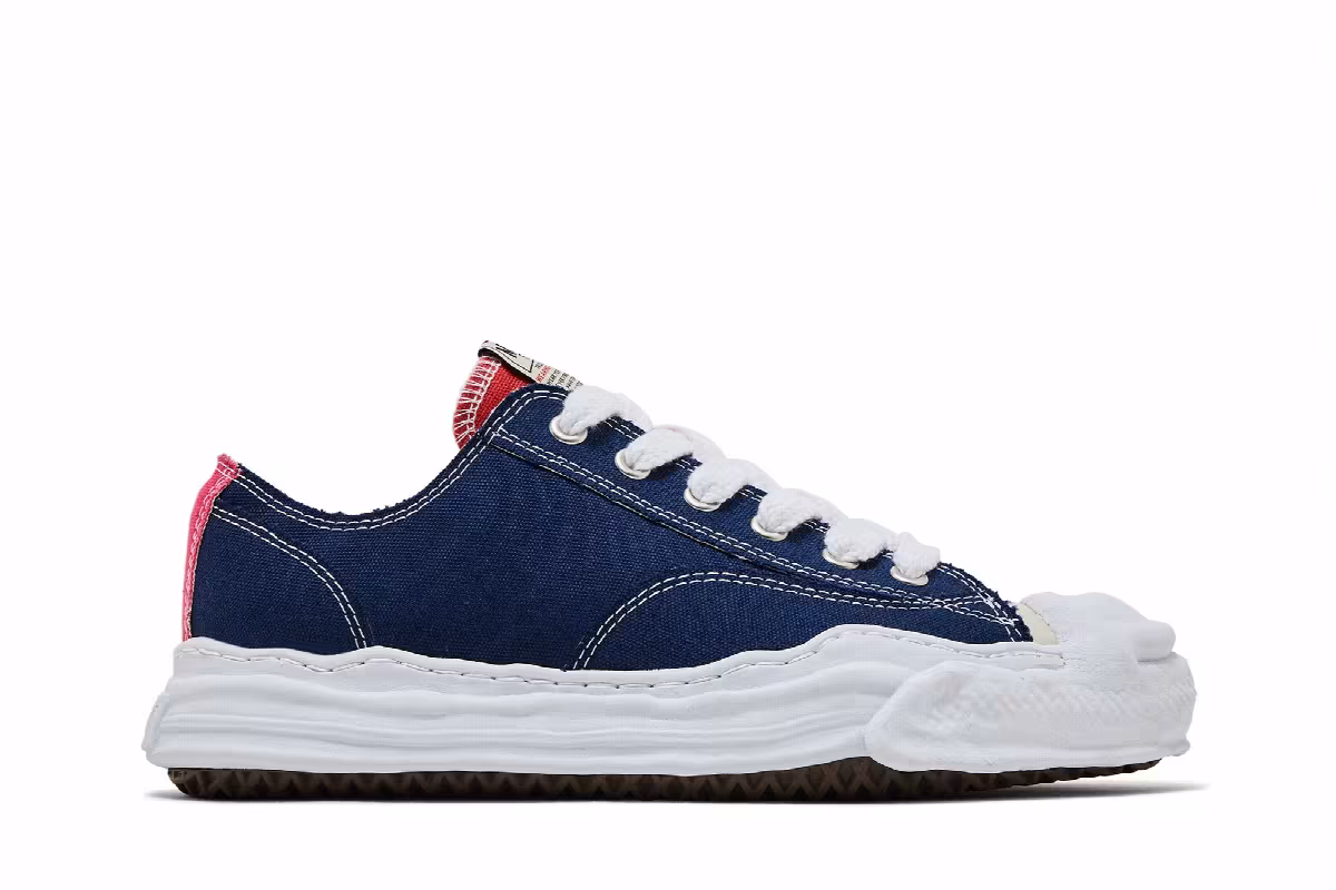 Maison Mihara Yasuhiro Hank OG Sole Canvas Low Navy, view 2