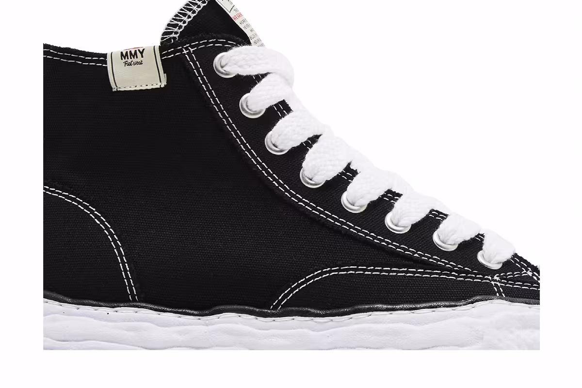 Maison Mihara Yasuhiro Peterson 23 OG Sole Canvas High Black White, view 3