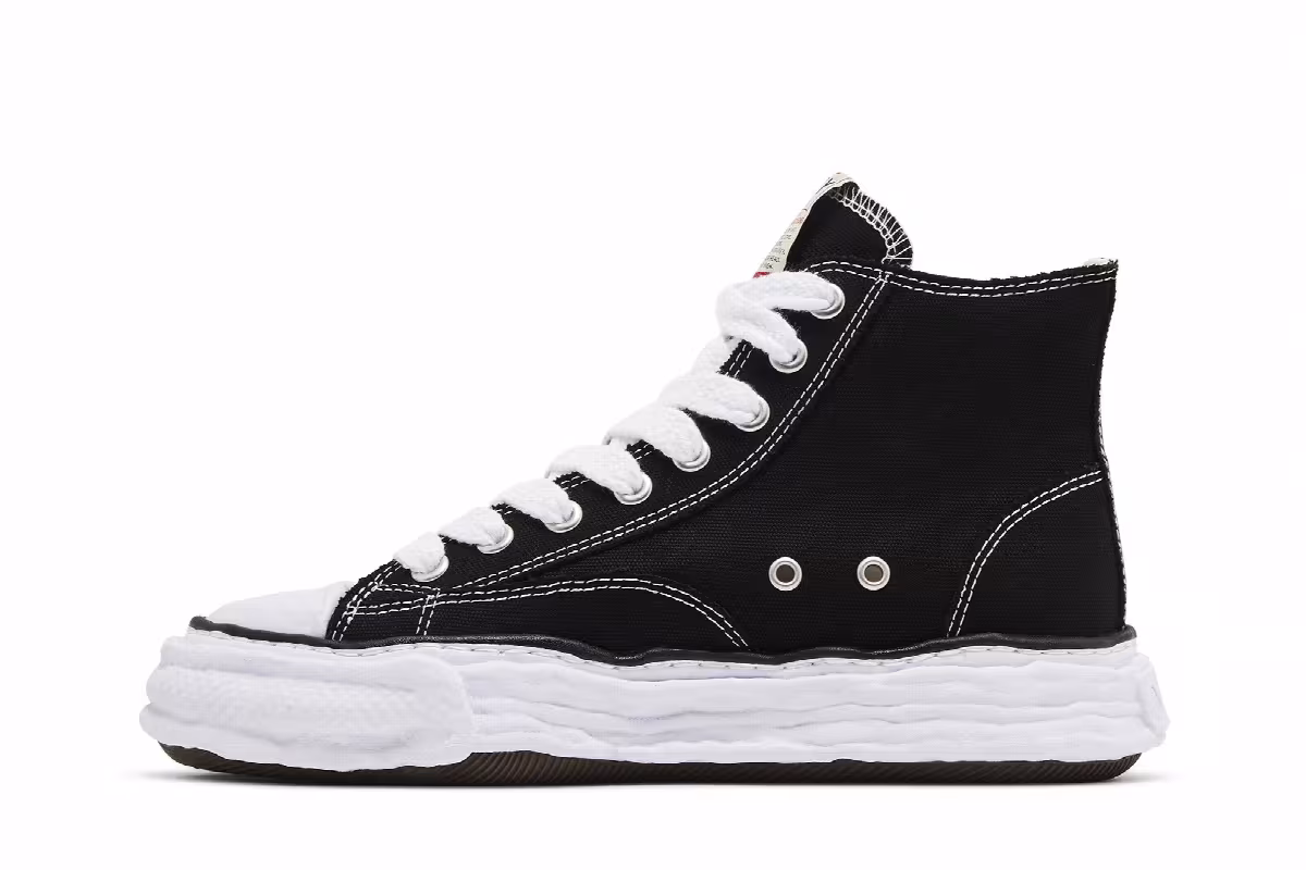 Maison Mihara Yasuhiro Peterson 23 OG Sole Canvas High Black White, view 4