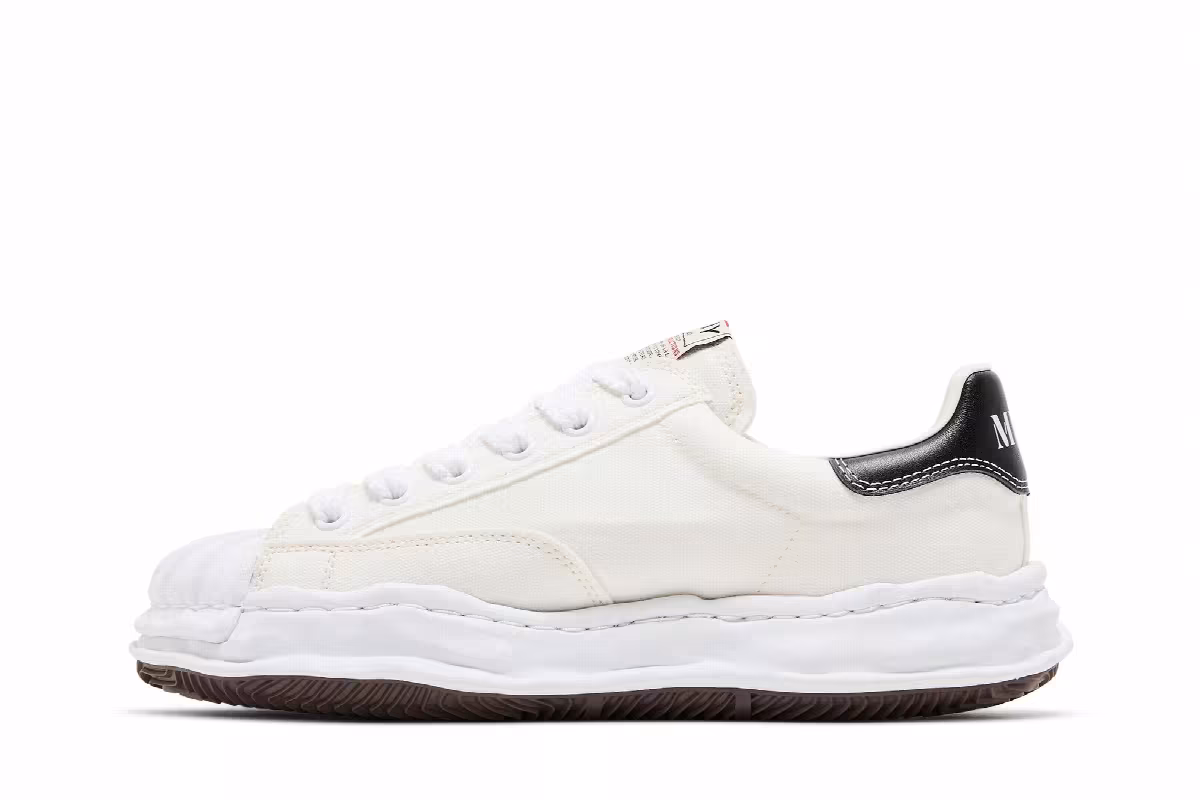 Maison Mihara Yasuhiro Blakey OG Sole Canvas Low White, view 4