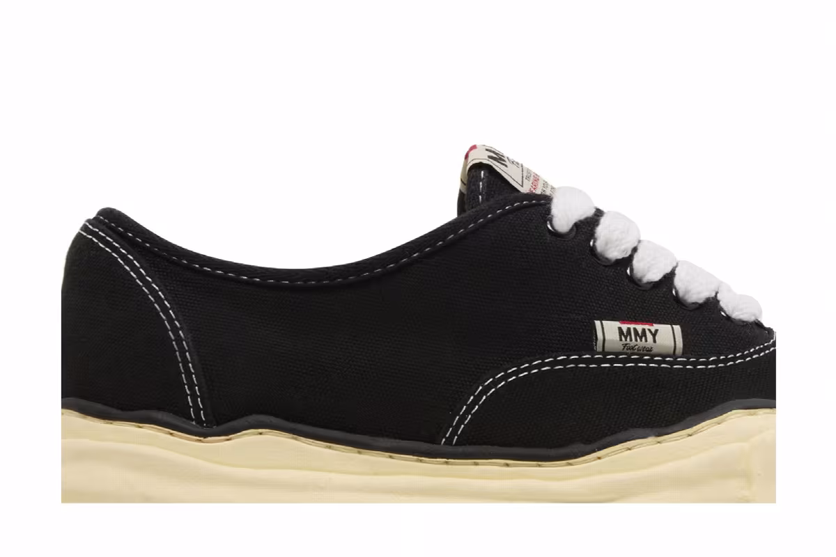 Maison Mihara Yasuhiro Baker OG Sole Vintage Canvas Low Black, view 3