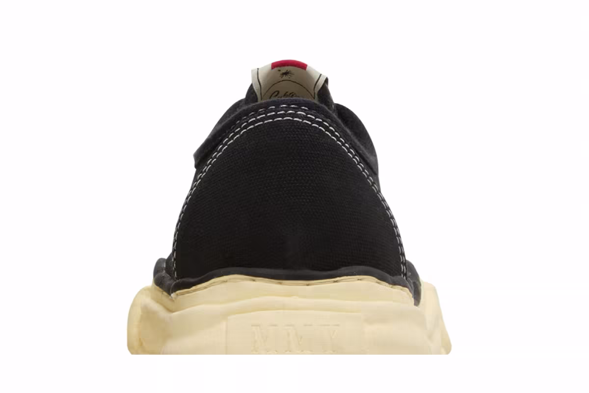 Maison Mihara Yasuhiro Baker OG Sole Vintage Canvas Low Black, view 8