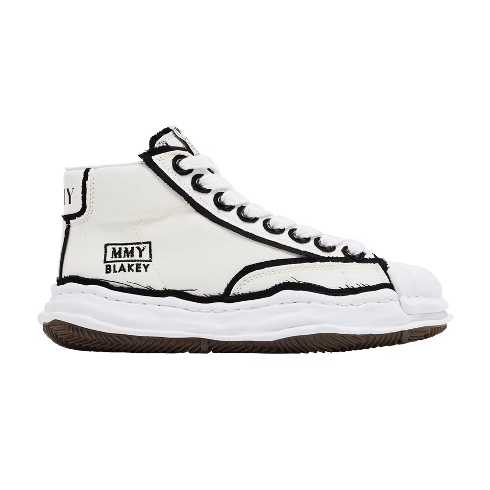 Maison Mihara Yasuhiro Blakey Overhanging Canvas High White