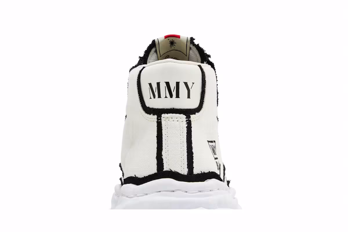 Maison Mihara Yasuhiro Blakey Overhanging Canvas High White, view 8