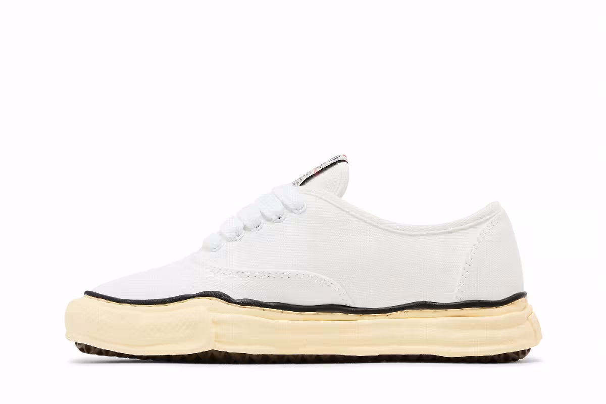 Maison Mihara Yasuhiro Baker OG Sole Vintage Canvas Low White, view 4