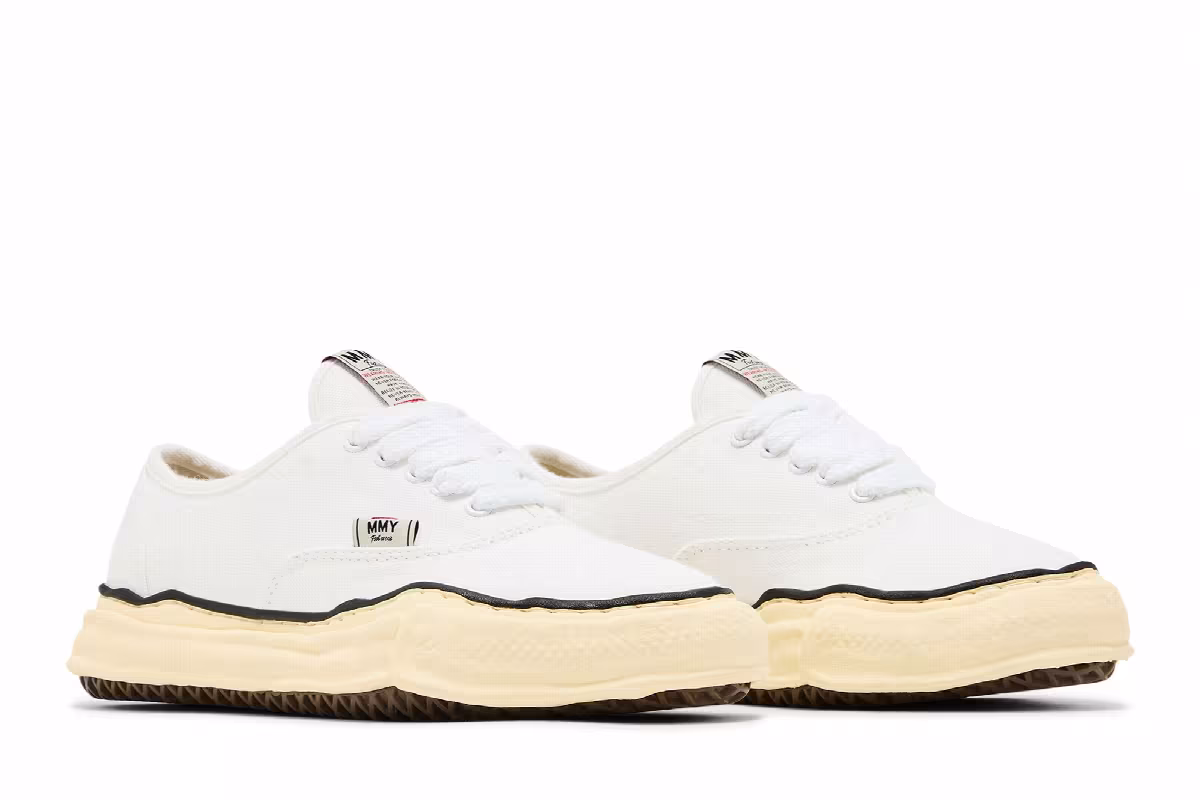 Maison Mihara Yasuhiro Baker OG Sole Vintage Canvas Low White, view 9