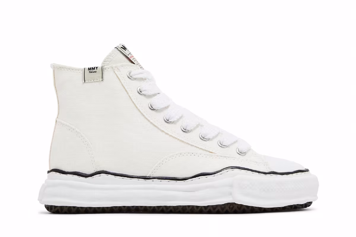 Maison Mihara Yasuhiro Peterson OG Sole Canvas High White, view 2