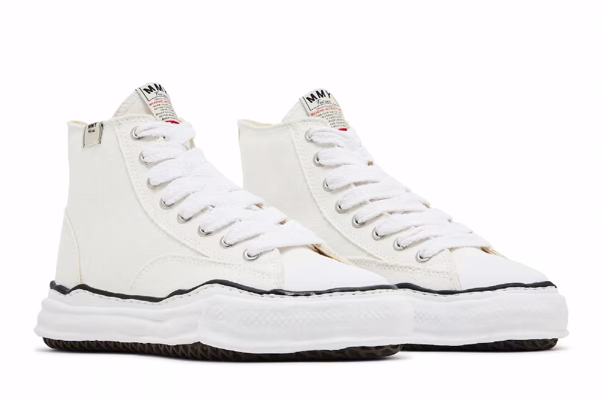 Maison Mihara Yasuhiro Peterson OG Sole Canvas High White, view 9