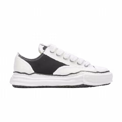 Maison Mihara Yasuhiro Peterson OG Sole Rubber Painted Canvas 'White Black'