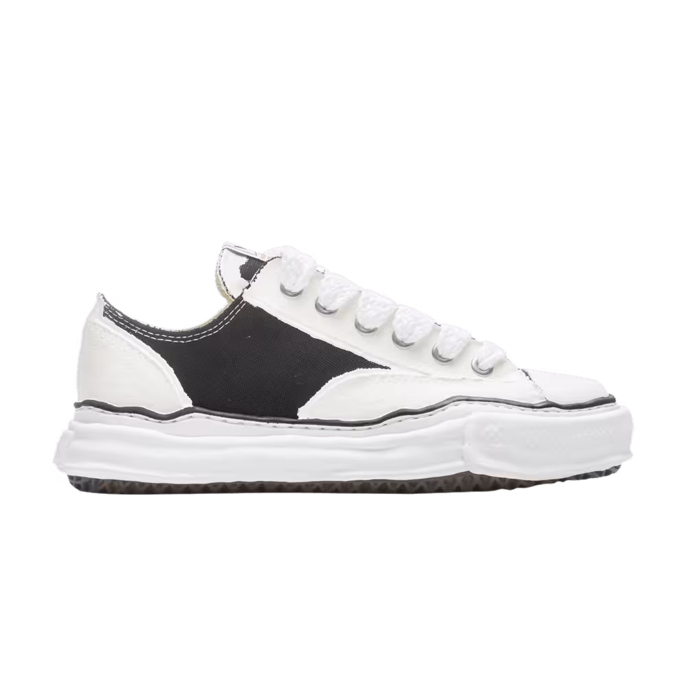 Maison Mihara Yasuhiro Peterson OG Sole Rubber Painted Canvas White Black