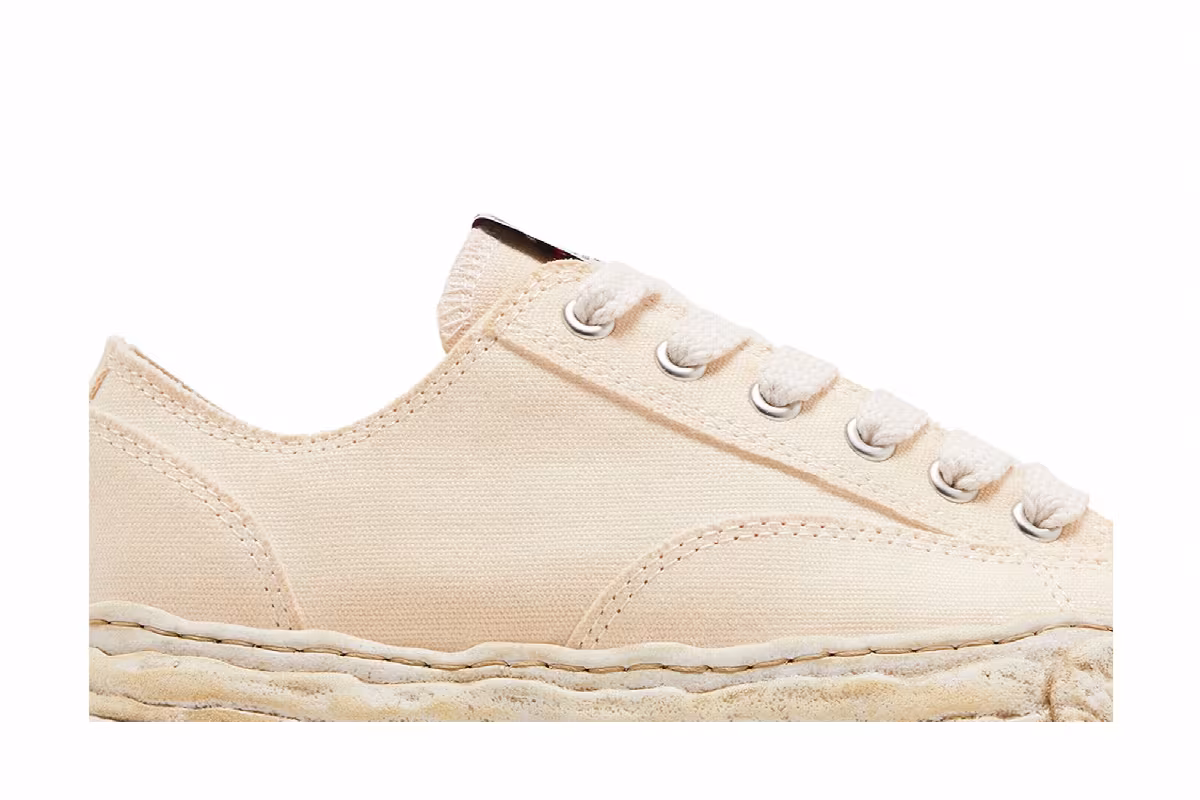 Maison Mihara Yasuhiro Peterson 23 OG Sole Garment Dyed Canvas Low Beige, view 3
