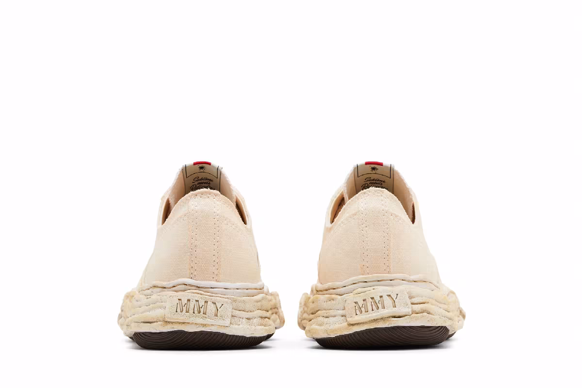 Maison Mihara Yasuhiro Peterson 23 OG Sole Garment Dyed Canvas Low Beige, view 7