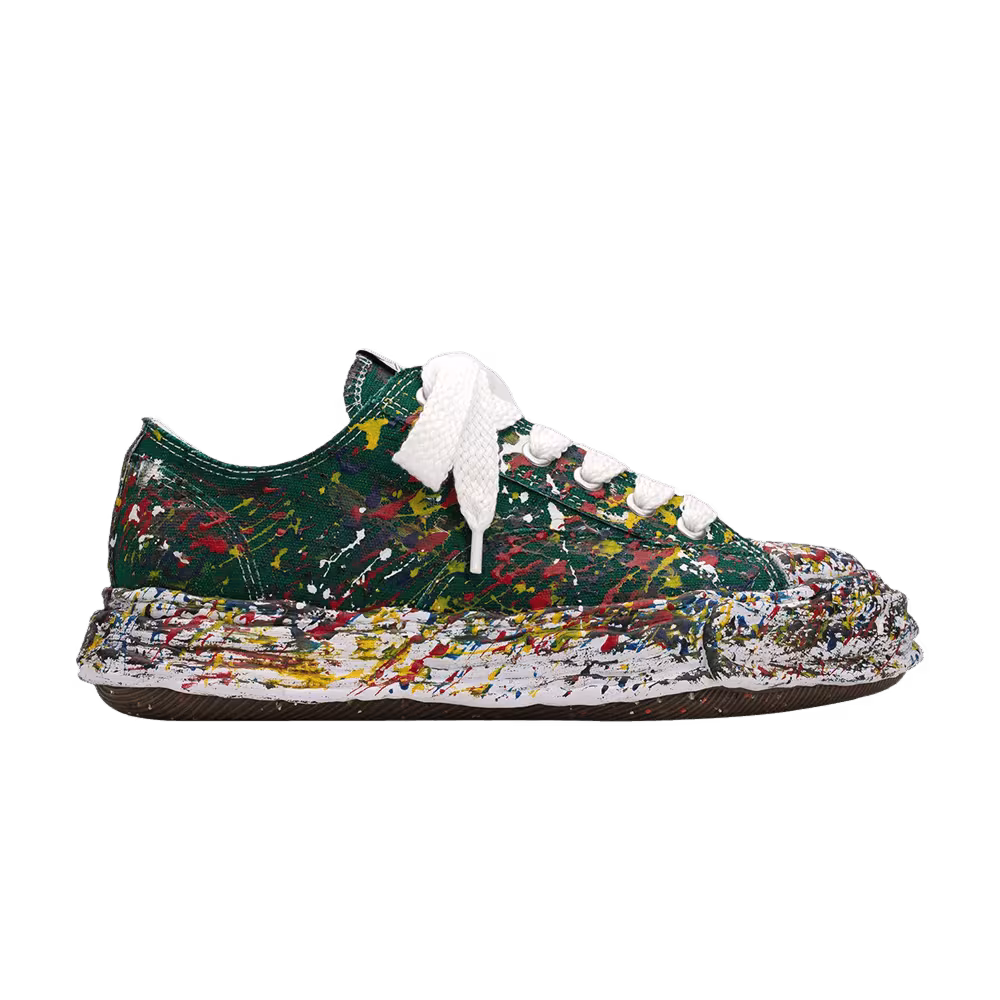 Maison Mihara Yasuhiro Peterson 23 OG Sole Sputtering Paint Canvas Low Green