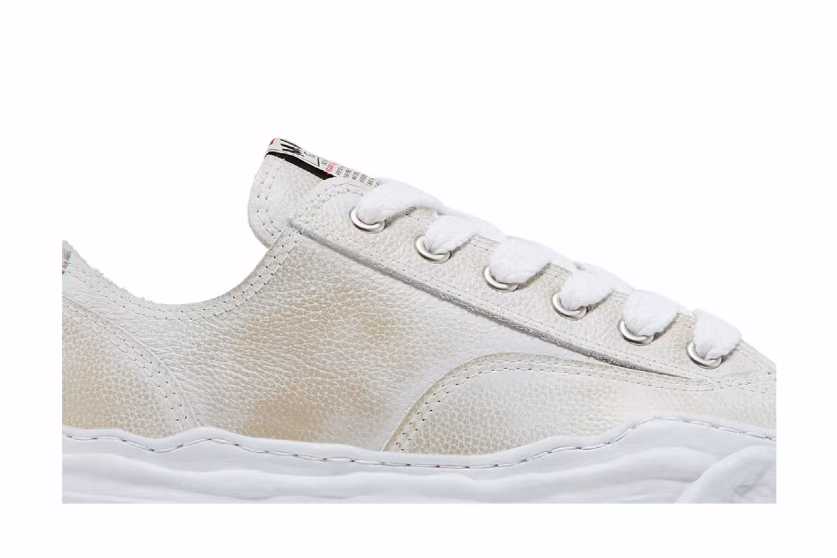 Maison Mihara Yasuhiro Hank OG Sole Brushed Shrink Leather Low White, view 3