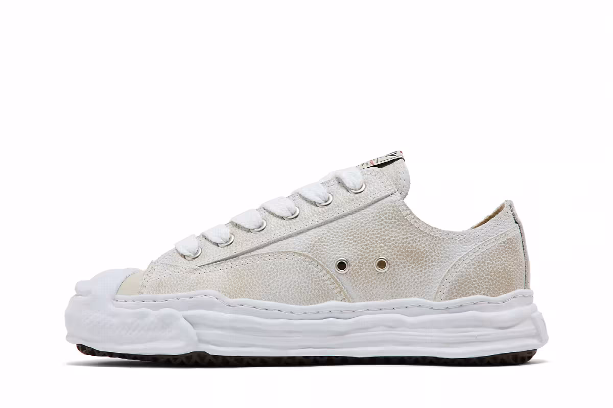 Maison Mihara Yasuhiro Hank OG Sole Brushed Shrink Leather Low White, view 4