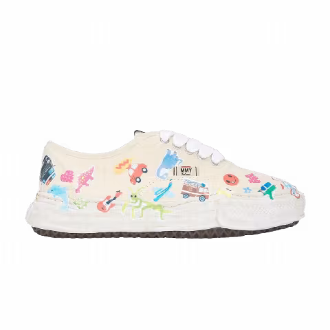 Maison Mihara Yasuhiro Baker OG Sole Sticker Printed Canvas Low 'White'