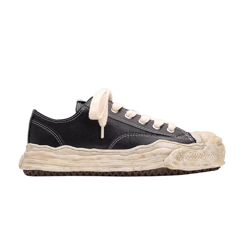 Maison Mihara Yasuhiro Hank OG Sole Silicon Coating Canvas Low Black White