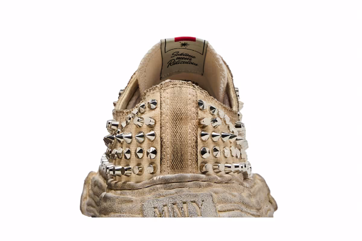 Maison Mihara Yasuhiro Peterson 23 OG Sole Studded Canvas Low White, view 8