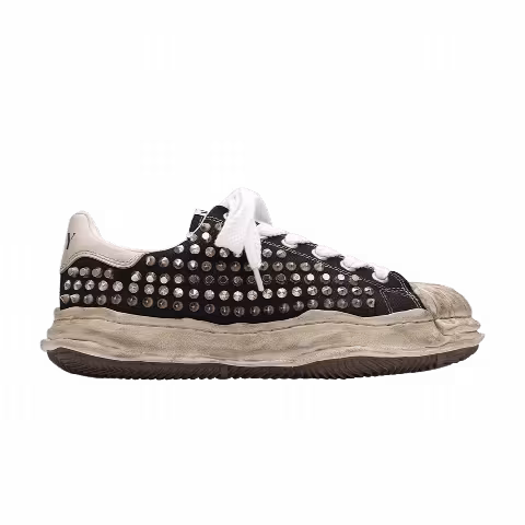 Maison Mihara Yasuhiro Blakey OG Sole Studded Canvas Low 'Black White'