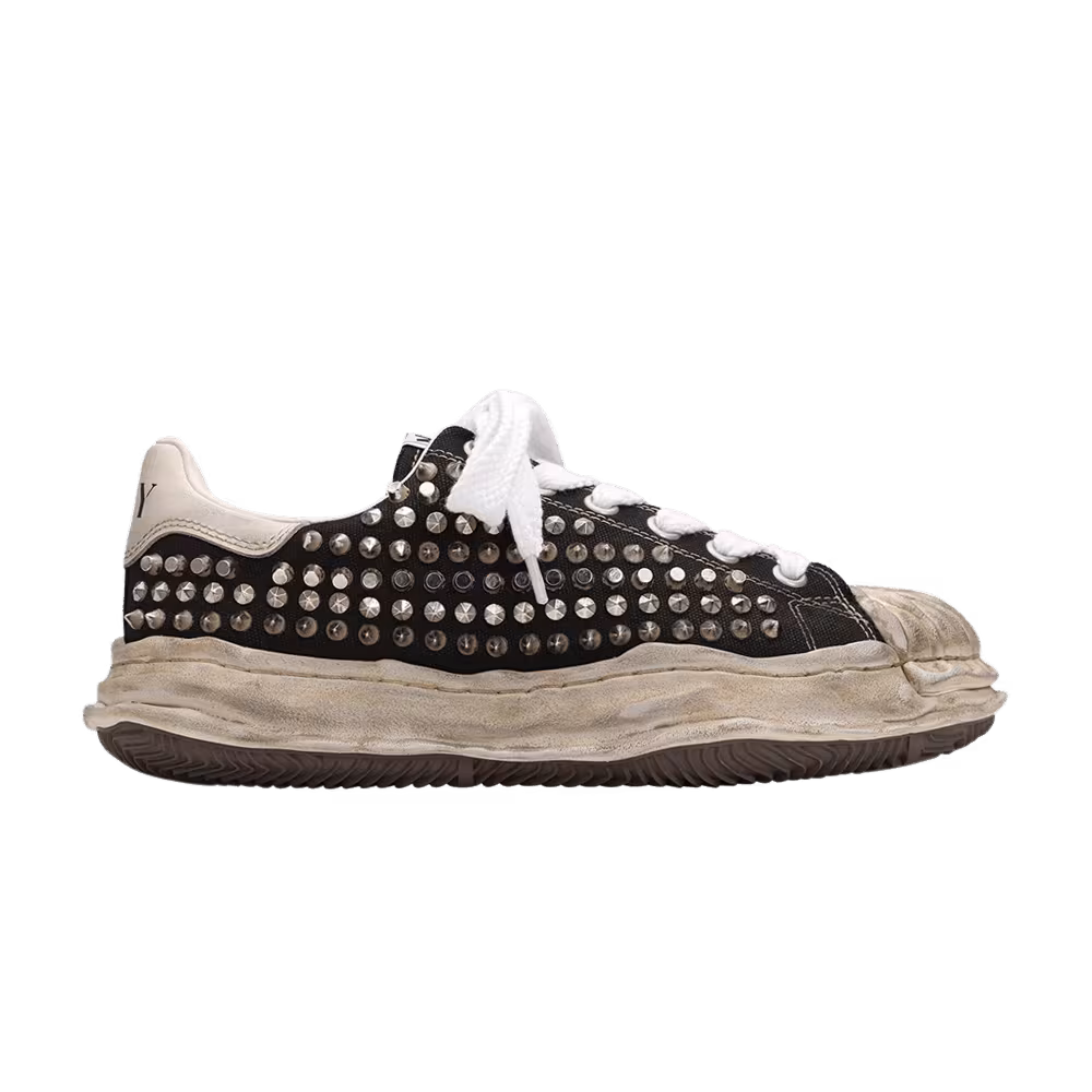 Maison Mihara Yasuhiro Blakey OG Sole Studded Canvas Low Black White
