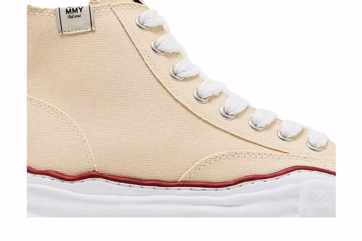 Maison Mihara Yasuhiro Peterson OG Sole Canvas High Natural, view 3